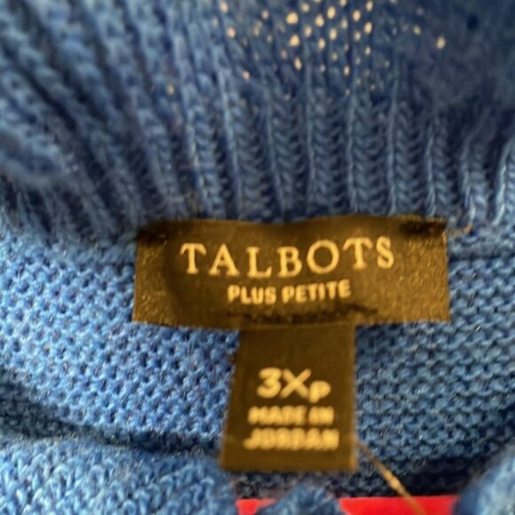 Talbots Plus Petite Ruffle Neck Sweater NWT - Picture 4 of 7